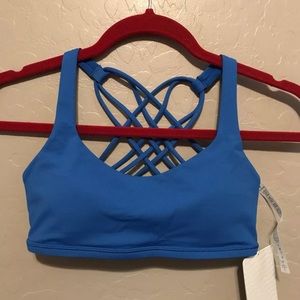 Lululemon “Free to be wild” sports bra LASB Blue